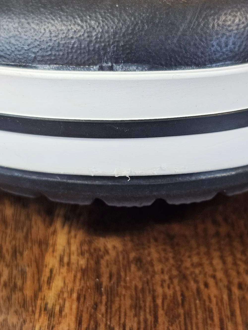 Crocs Black And White Unisex Size Mens 9 Size Womens 11